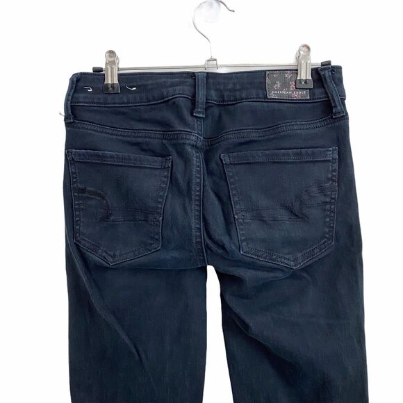 American Eagle 0 Jeggings Jeans Skinny Next Level Stretch Black Basic - Picture 7 of 12